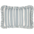 Furn Carmon Stripe Ruffled Frill Edge Cushion Cover