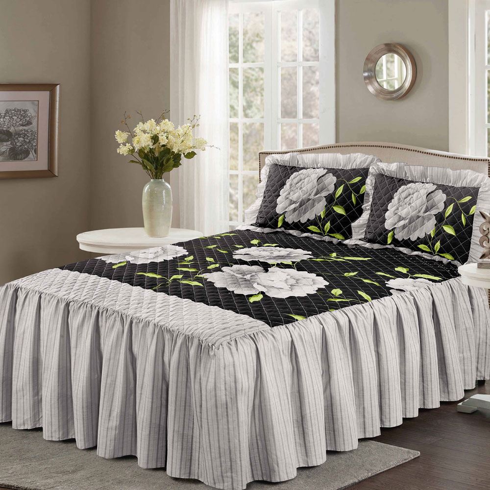 Night Zone Rosaleen Quilted Bedspread Set