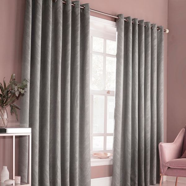 Furn Himalaya Jacquard Eyelet Lined Curtains