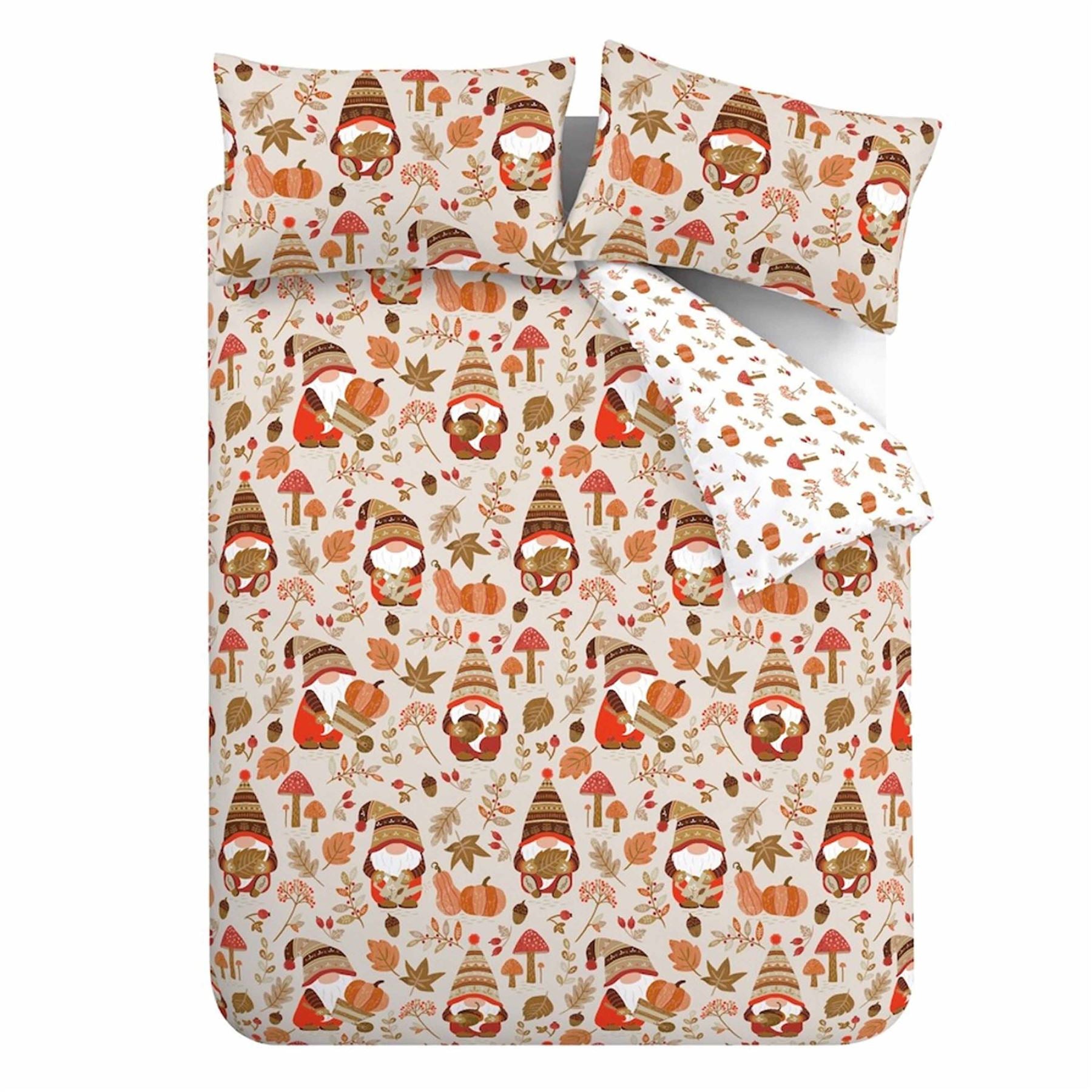 Catherine Lansfield Woodland Gonks So Soft Easy Care Reversible Duvet Cover Set