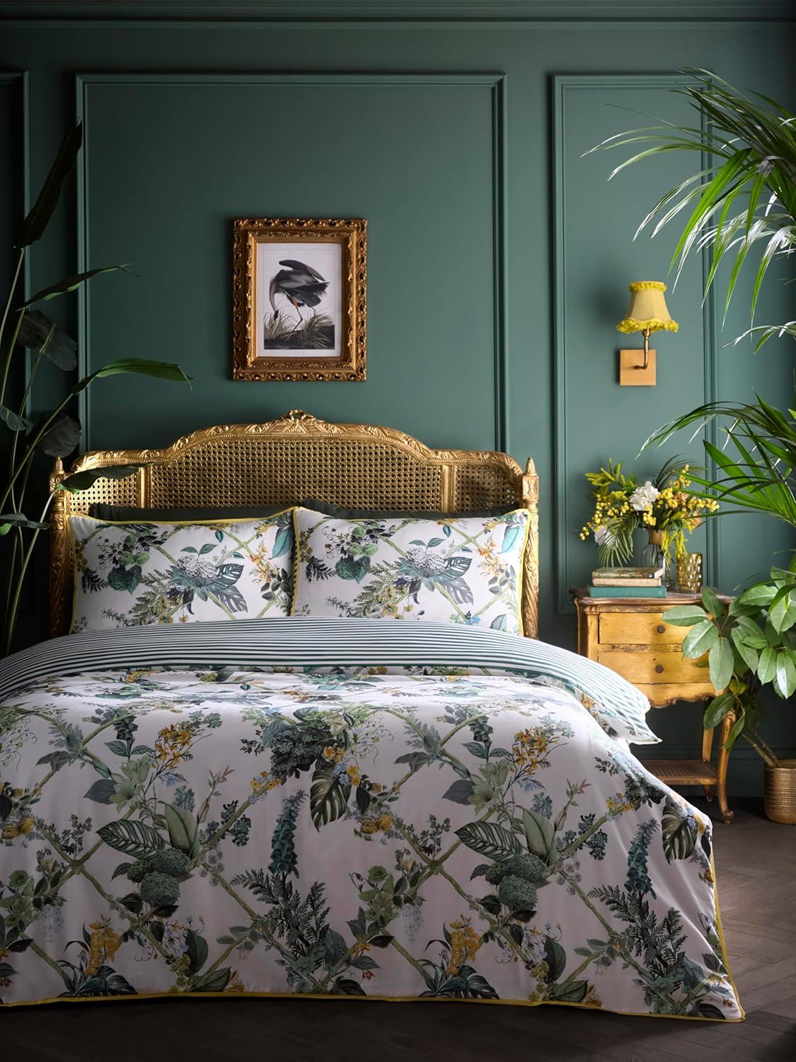 Laurence Llewelyn Bowen Cotswold Fantasia Floral Trelis 100% Cotton 200 Thread Count Duvet Cover Set