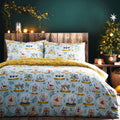 Furn 12 Days Of Christmas Seasonal Reversible Duvet Cover Set