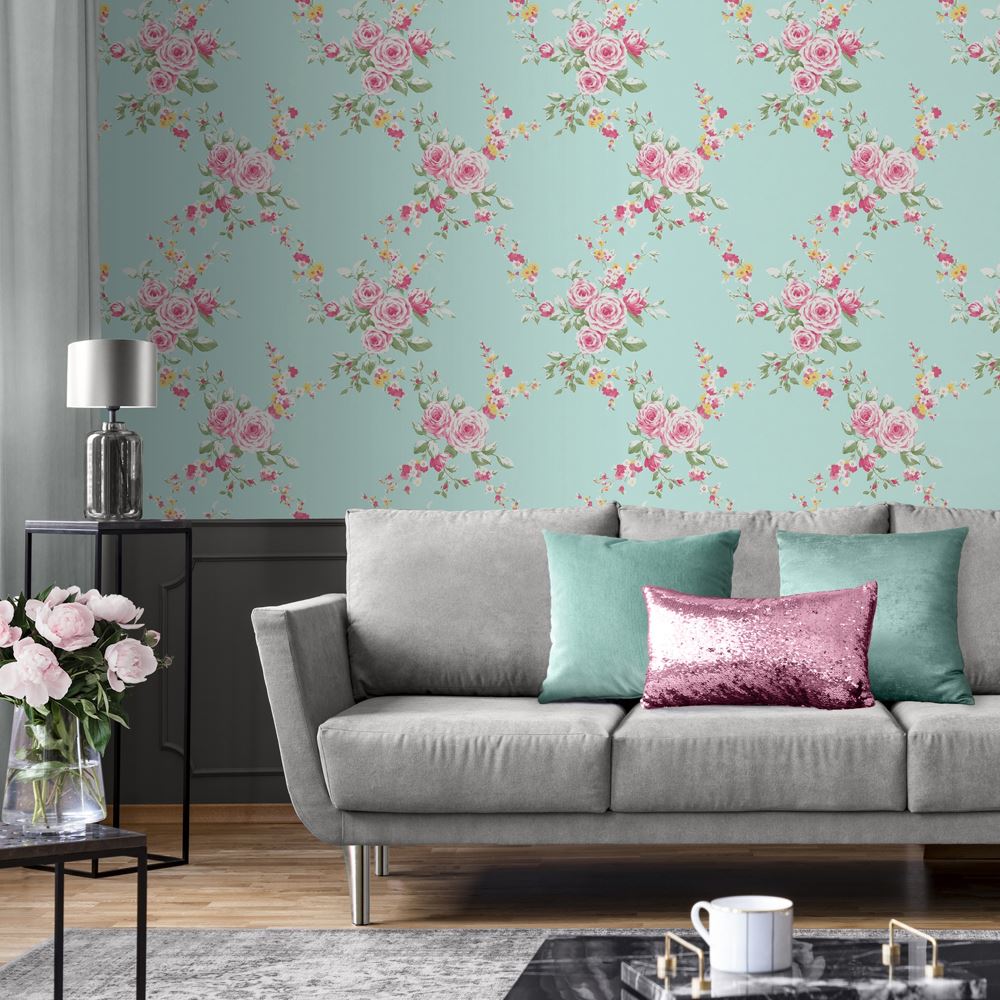 Catherine Lansfield Home Canterbury Floral Wallpaper
