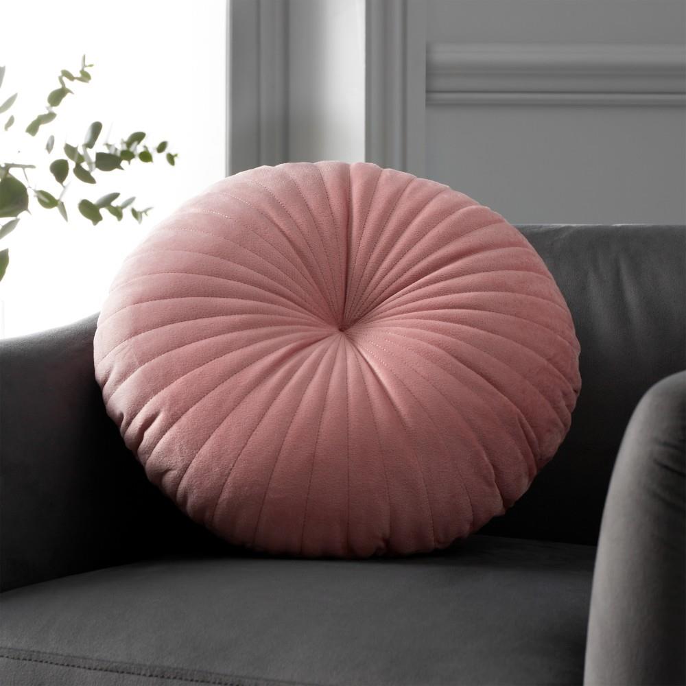 Catherine Lansfield Round Cushion Soft Touch 40x40cm