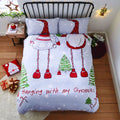 Catherine Lansfield Christmas Hanging With My Gnomies Easy Care Duvet Cover Set