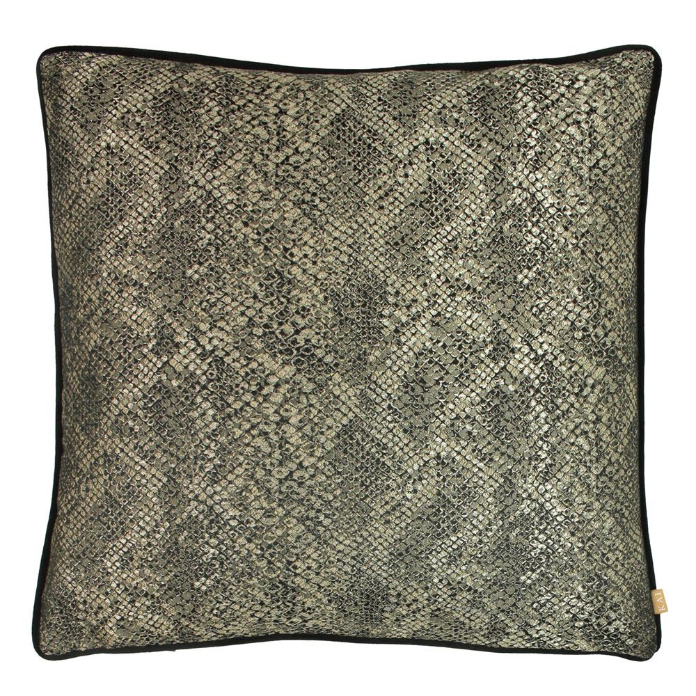 Kai Viper Snake Skin Print Piped Edge Cushion Cover
