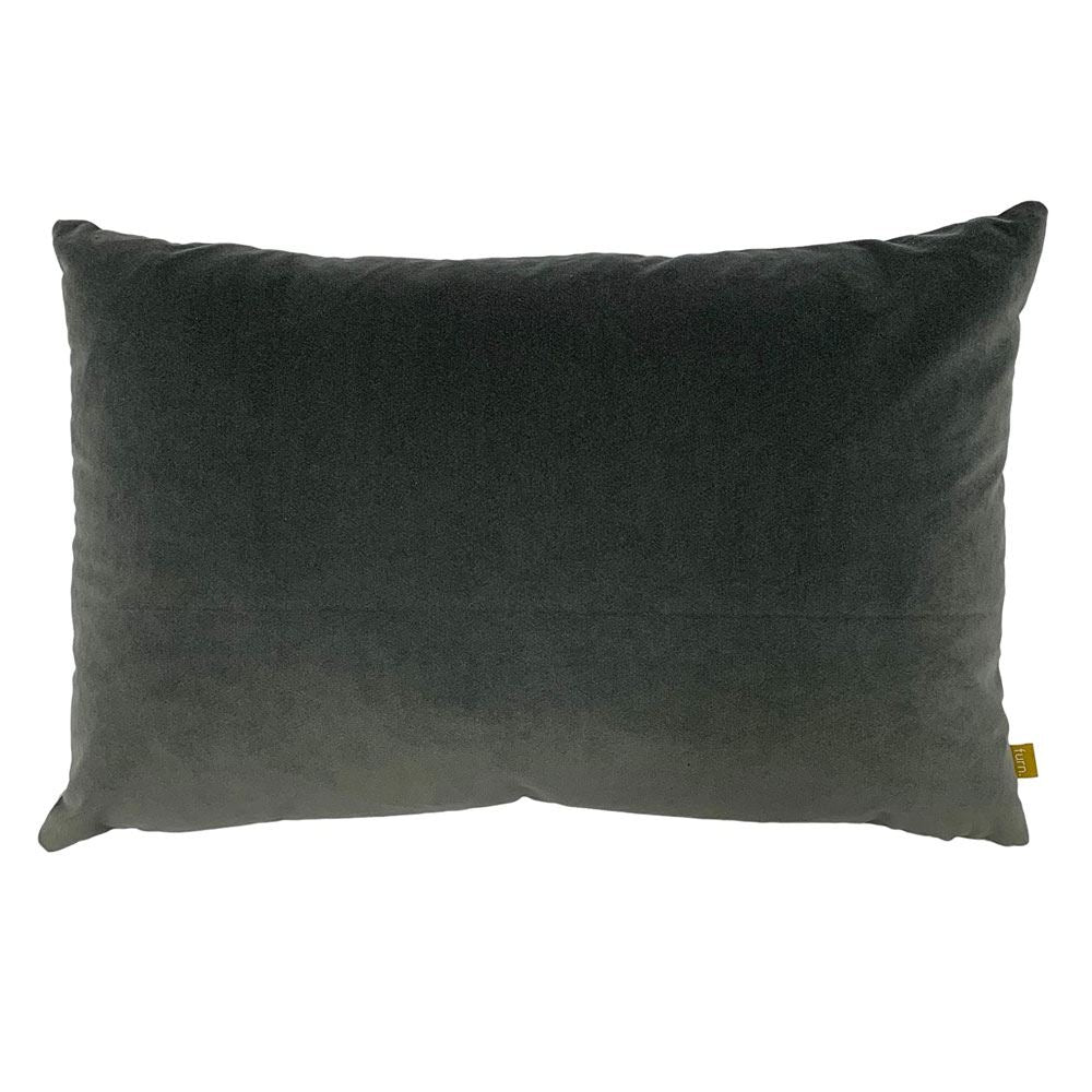 Furn Contra Geometric Texture Velvet Cushion Cover