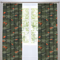 Bedlam Kids Camouflage Print Pencil Pleat Lined Curtains