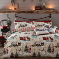 Furn Christmas Jolly Santa Print Reversible Duvet Cover Set