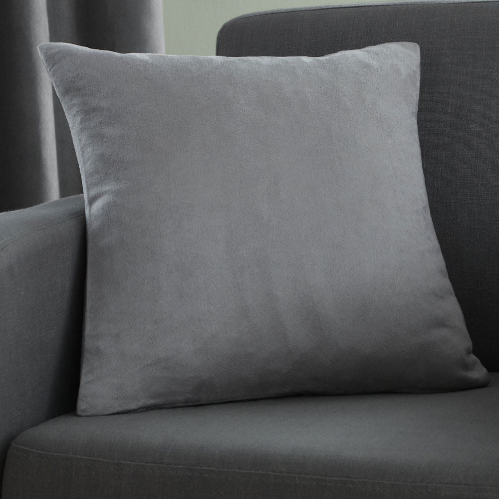 Catherine Lansfield Faux Suede Filled Cushion