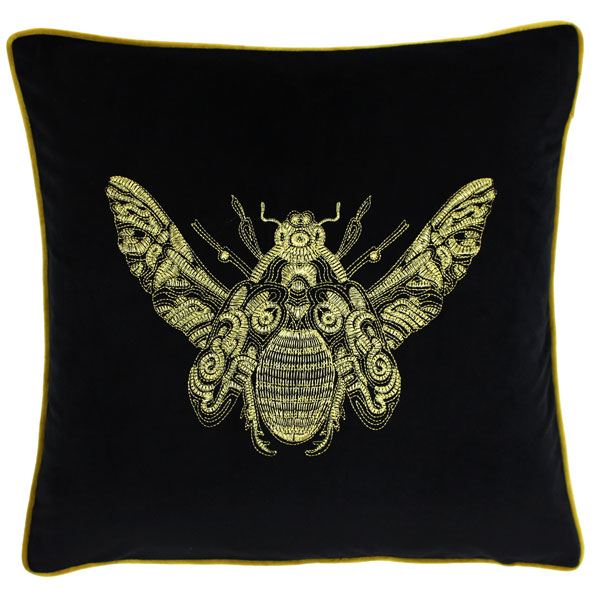 Riva Paoletti Cerana Embroidered Piped Cushion Cover, 50 x 50 Cm