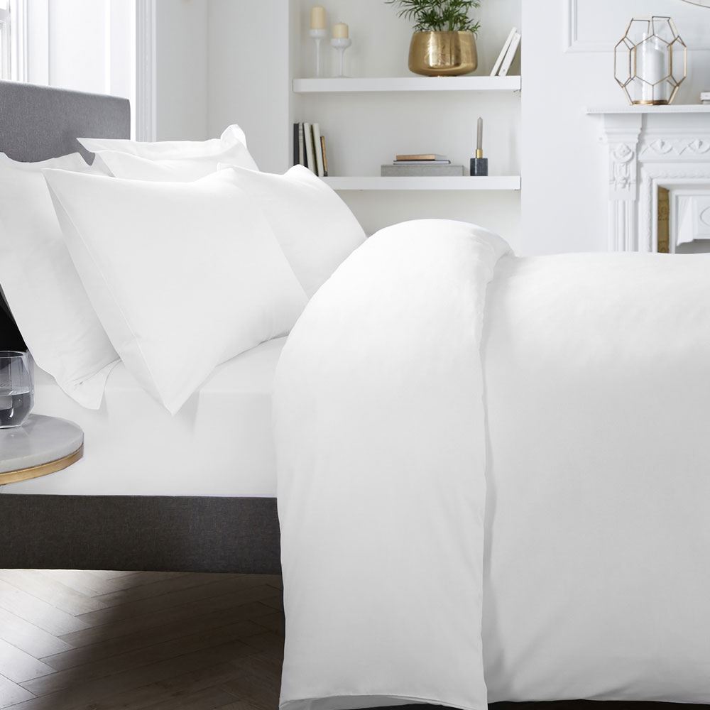 Appletree 100% Cotton Percale 400 Thread Count Duvet Cover Set