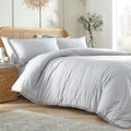 Appletree Loft Claire Fringed 100% Cotton Duvet Cover Set