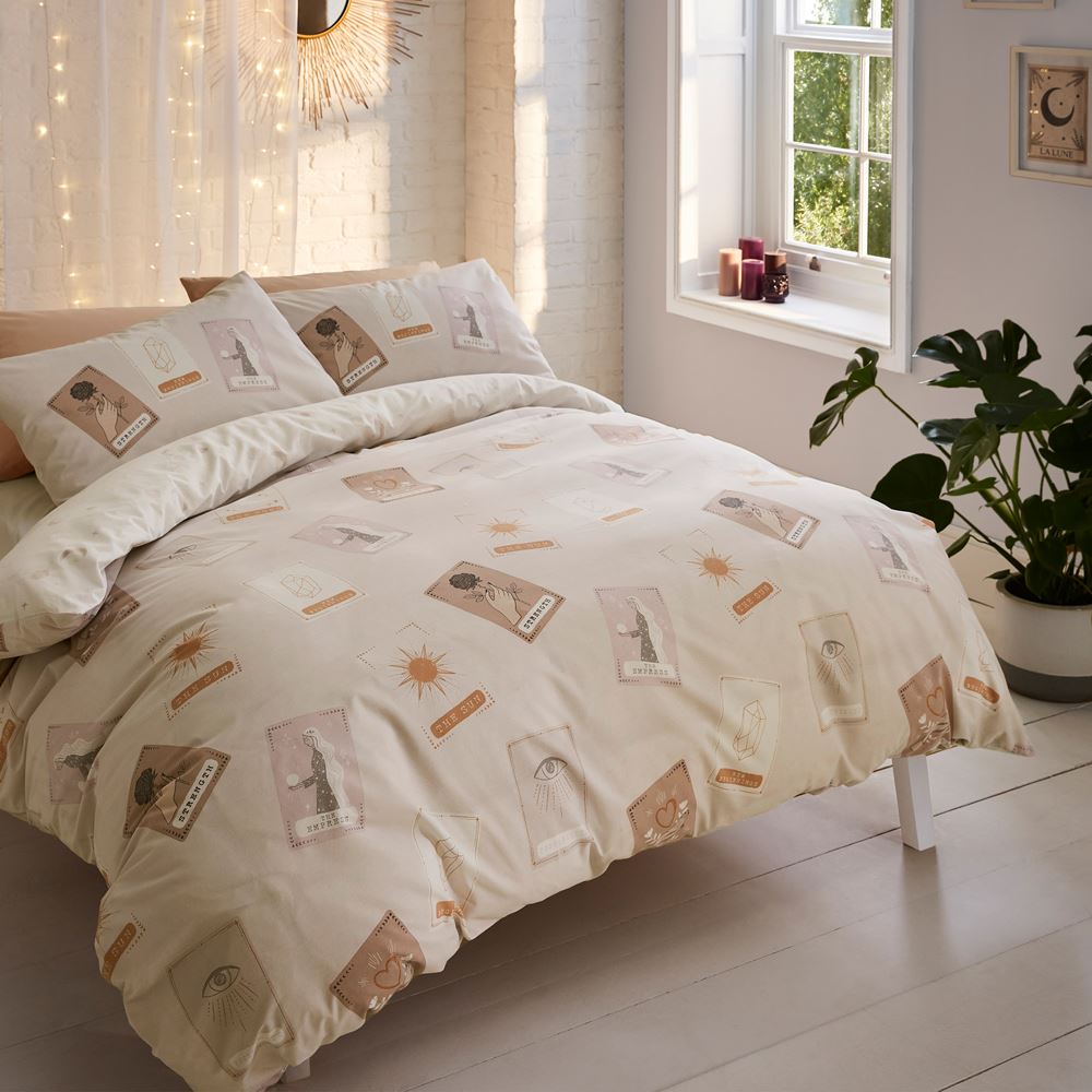 Sassy B Tarot Card Goddess Print Rerversible Duvet Cover Set