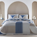Appletree Style Kali Geometric Print 100% Cotton Reversible Duvet Cover Set