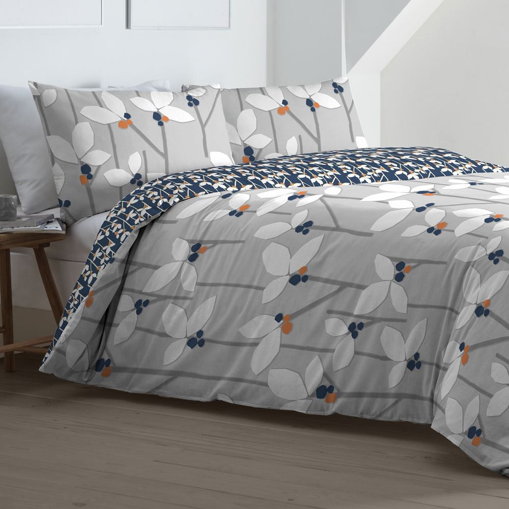 Dreams & Drapes Malmo Floral Scandi Print Easy Care Duvet Cover Set