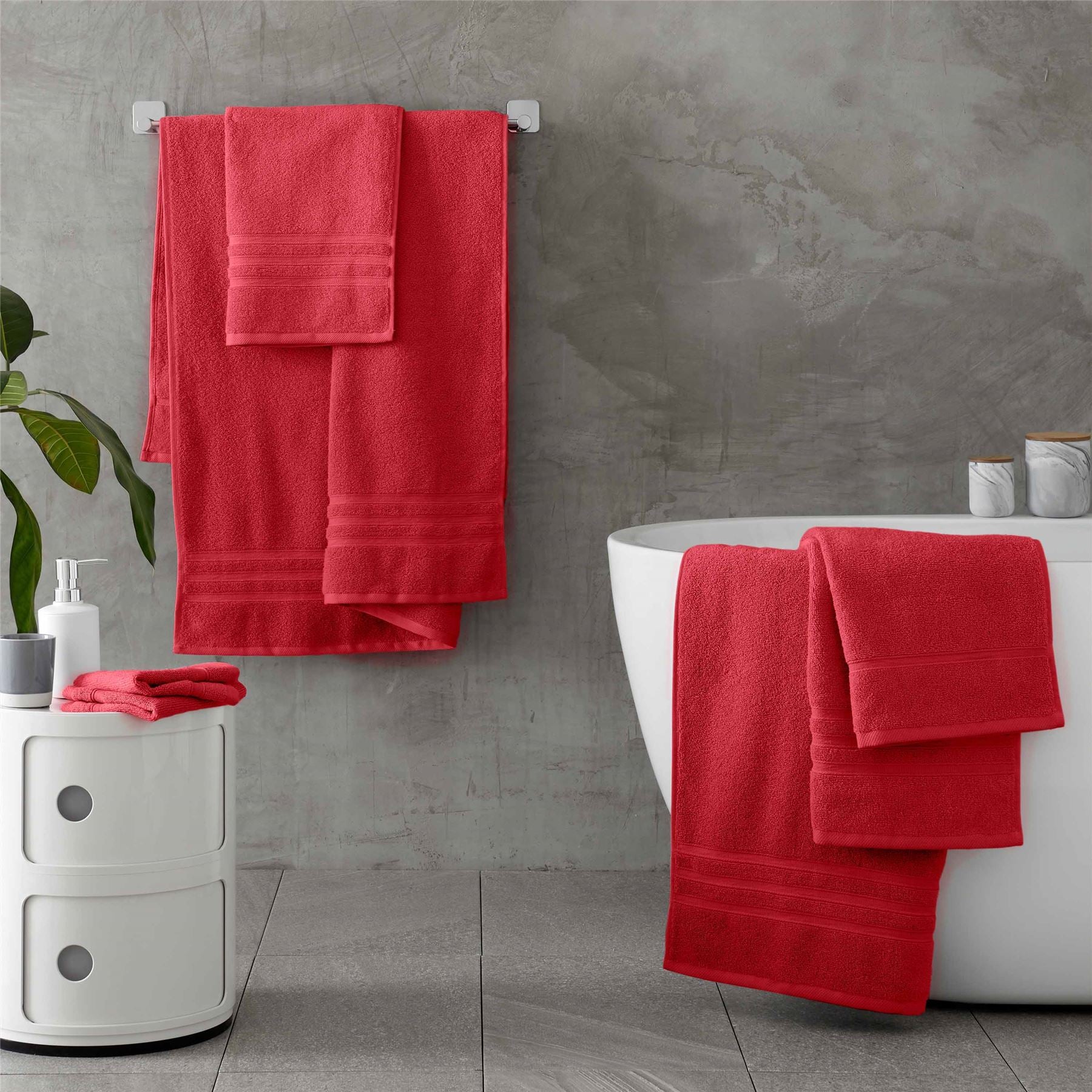 Catherine Lansfield Zero Twist 100% Micro Yarn Cotton Hand Towel