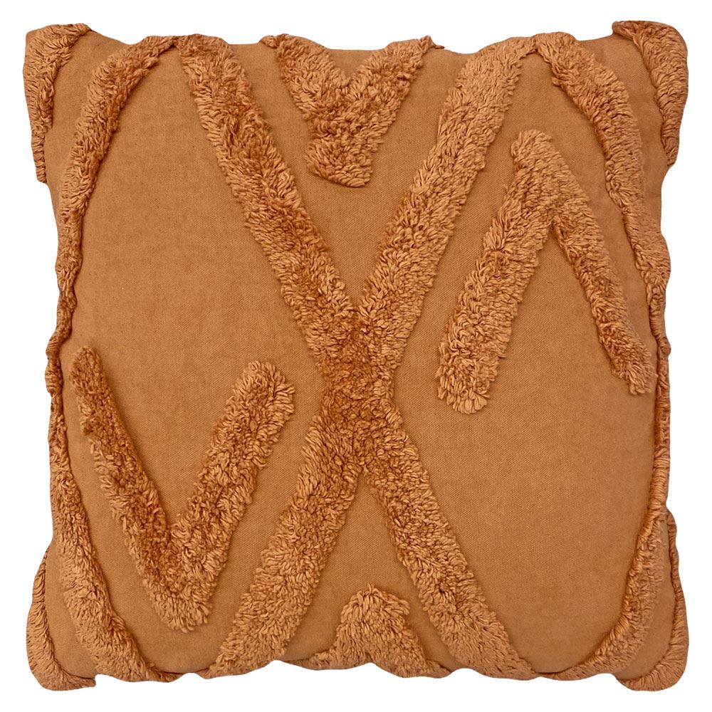 Furn Kamjo Geometric Tufted 100% Cotton Cushion Cover