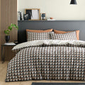 Appletree Hygge Jett Geometric 100% Cotton Duvet Cover Set