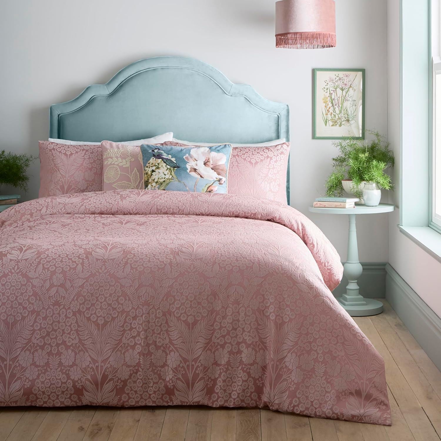 Appletree Heritage Toria Floral Jacquard Duvet Cover Set