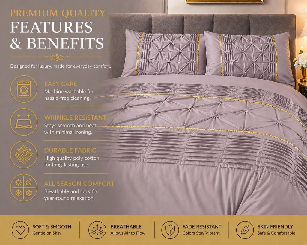 Night Zone Elegant Eleanor Duvet Cover Set
