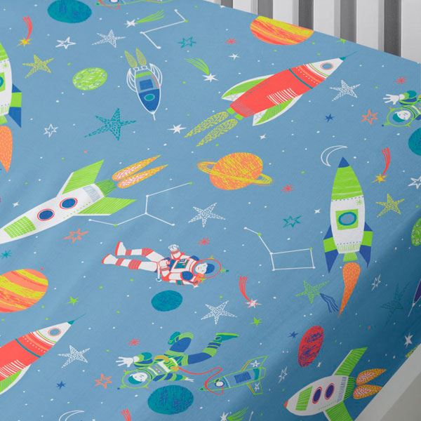 Bedlam Supersonic Glow in the Dark Print Fitted Sheet