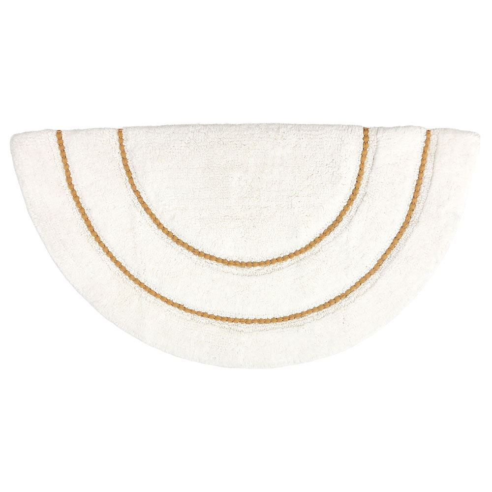 Furn Semi Circle Braided 100% Cotton Bath Mat