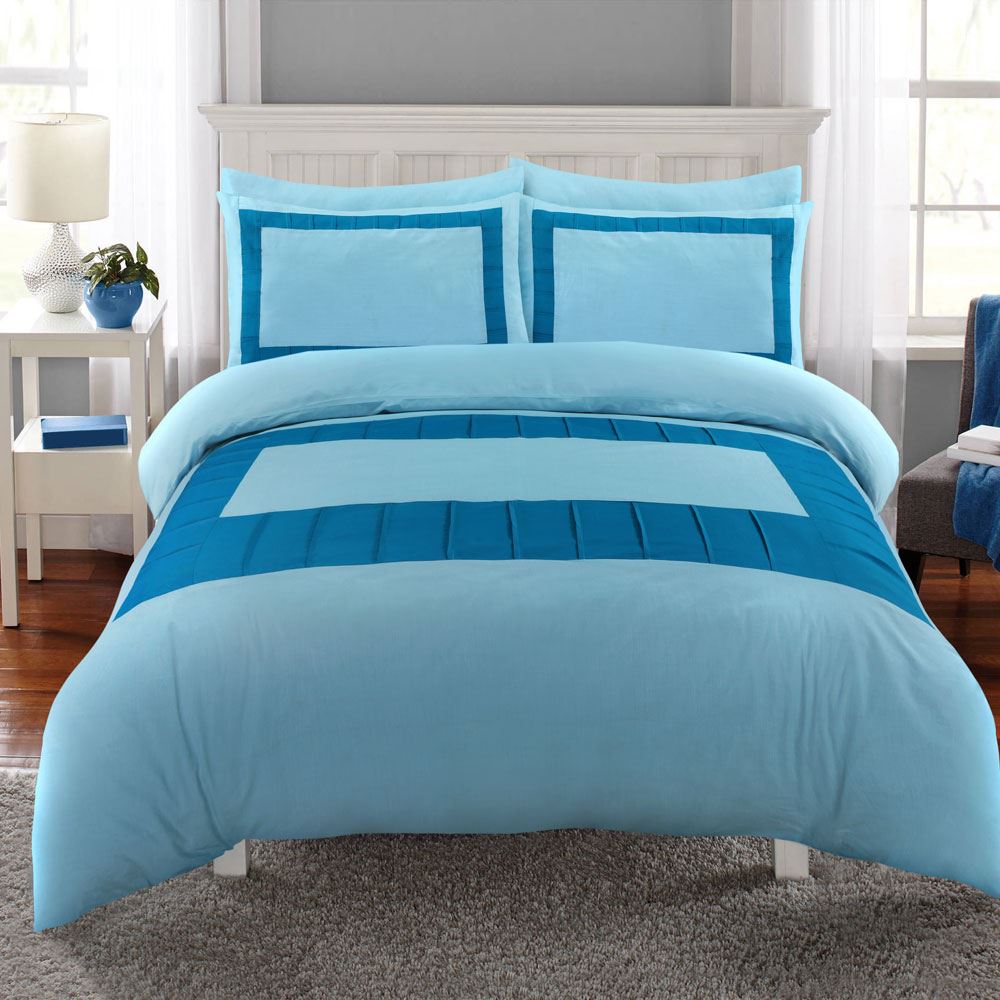 Night Zone Wasi Pintuck Panel Duvet Cover Set