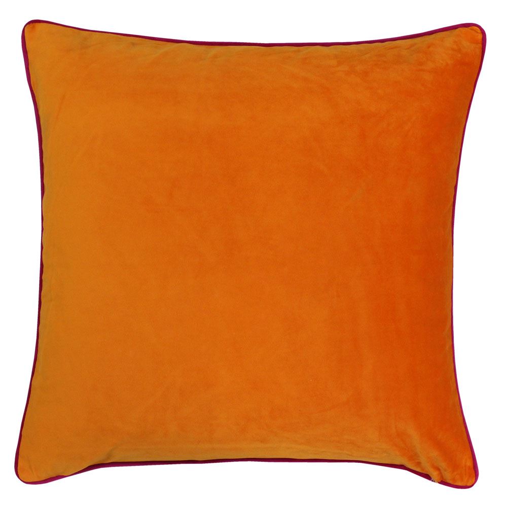 Riva Paoletti Meridian Faux Velvet Piped Cushion Cover