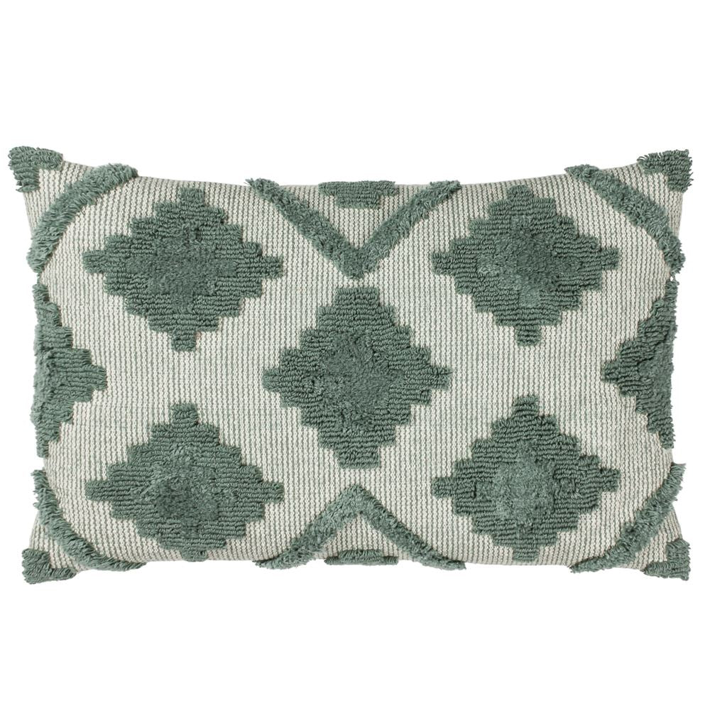 Furn Lamar Tufted Geometric Cotton Rich Cushion Cover