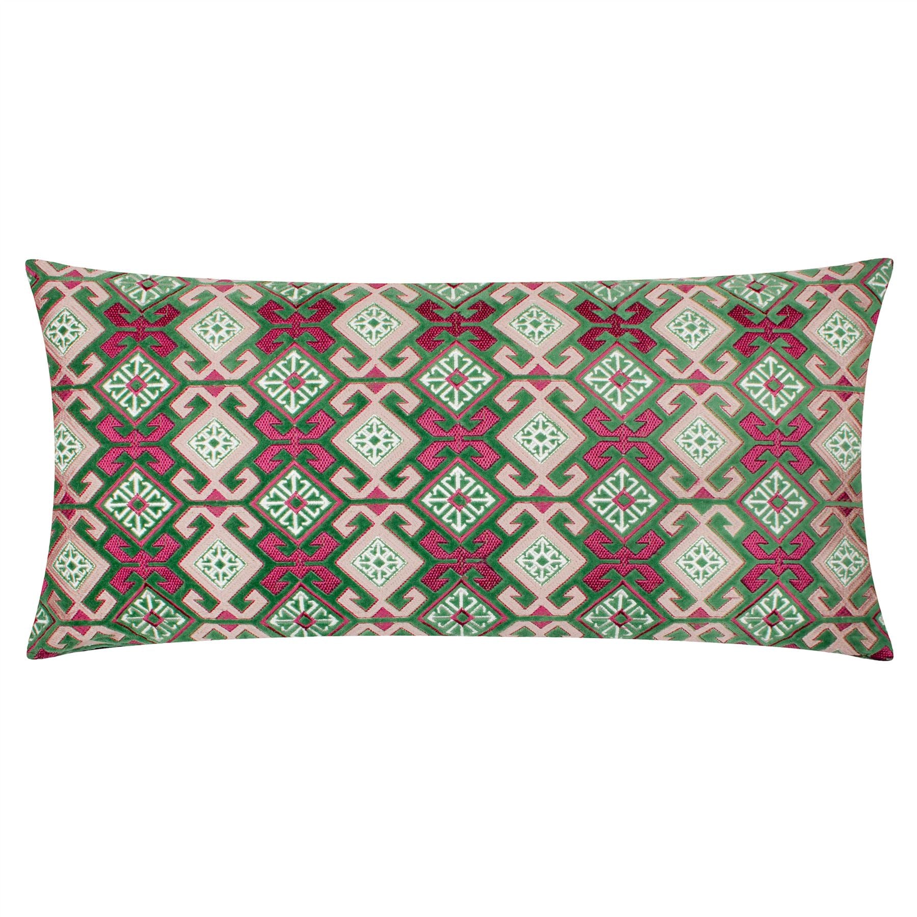 Paoletti Laurel Embroidered Velvet 100% Cotton Cushion Cover