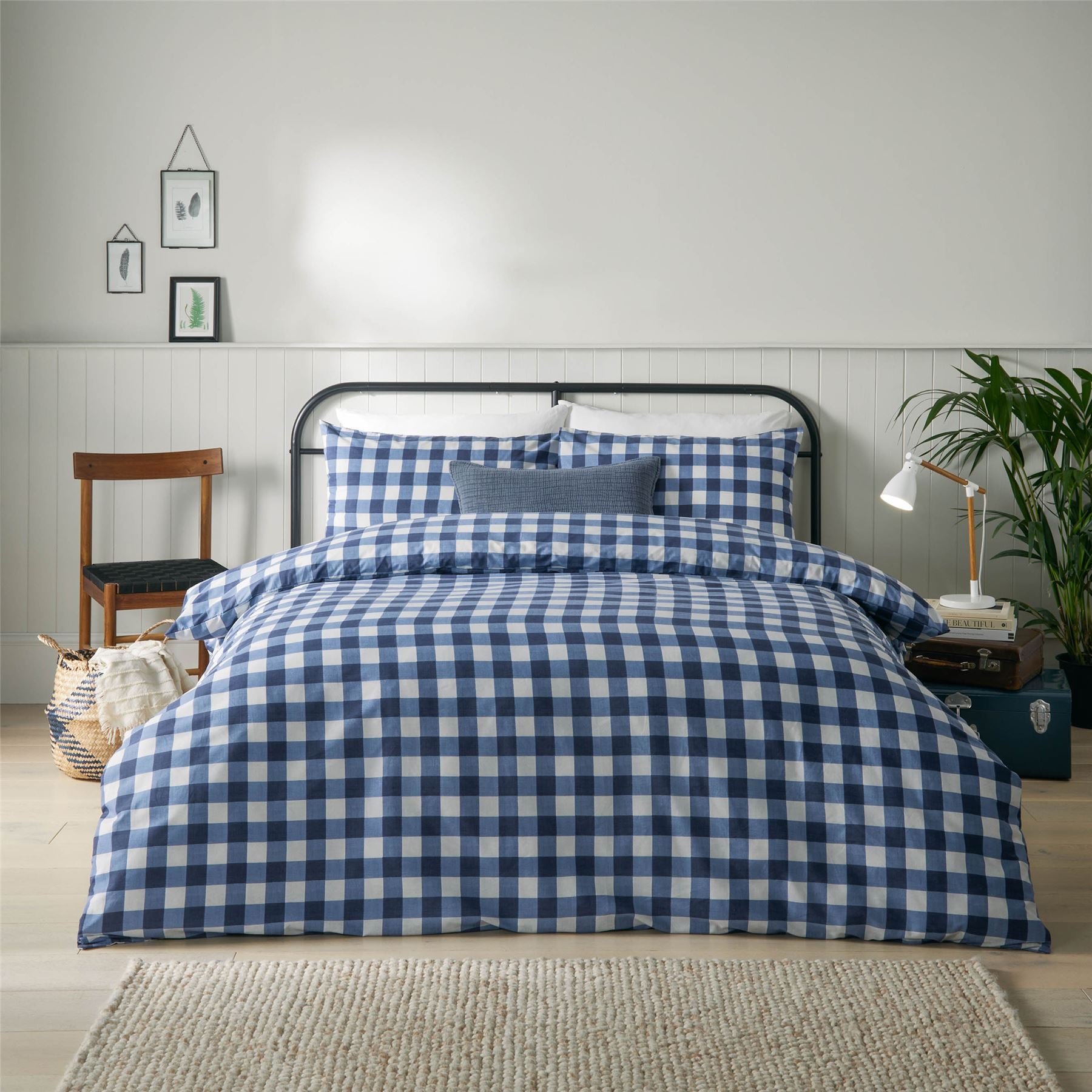 Furn Hartford Check Easy Care Reversible Duvet Cover Set