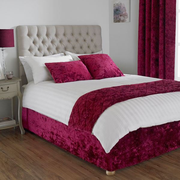 Paoletti Verona Crushed Velvet Divan Bed Base Wrap