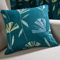 Fusion Dacey Contemporary Floral Print 100% Cotton Piped Edge Cushion Cover