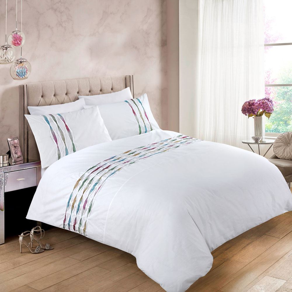 Night Zone Hannah Diamante Band Duvet Cover Set