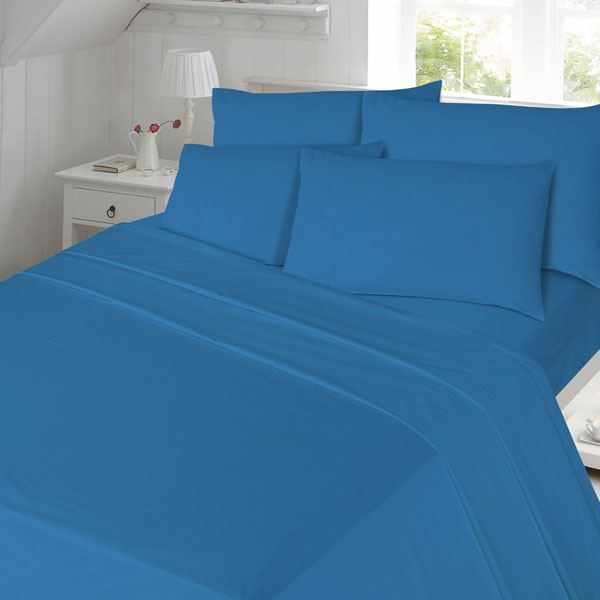 Night Zone Plain Dyed 100% Brushed Cotton Flannelette Housewife Pillow Cases, Pair
