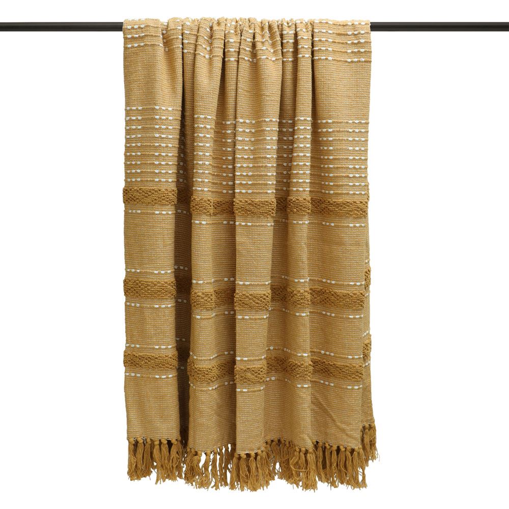 Furn Sundown Tufted 100% Cotton Fringed Throw