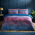 Catherine Lansfield Satin Animal Print King Duvet Cover Set with Pillowcases Teal