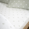 Catherine Lansfield Polka Dot 100% Brushed Cotton Fitted Sheet