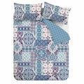 Catherine Lansfield Boho Patchwork Easy Care Reversible Duvet Cover Set