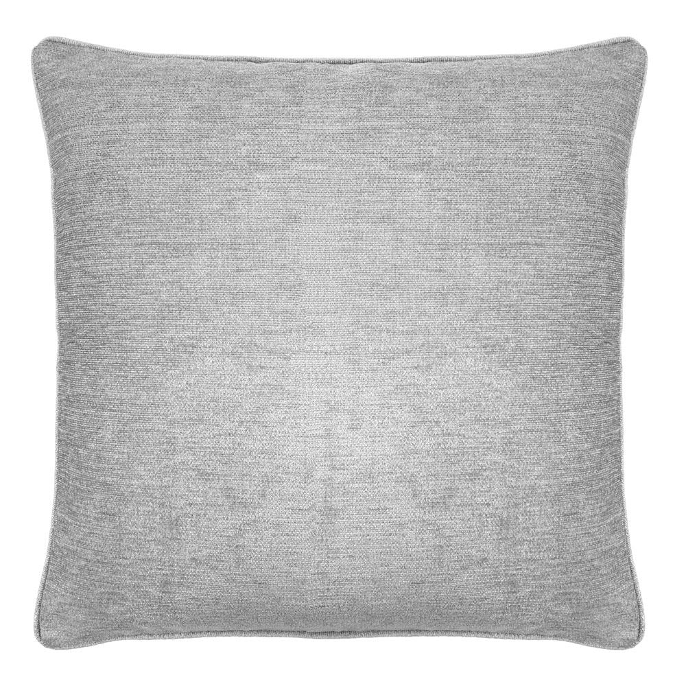 Enhanced Living Savoy Chenille Textured Cushion Cover, Grey, 43 x 43 Cm