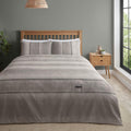 Catherine Lansfield Denim King Duvet Cover Set with Pillowcases Natural