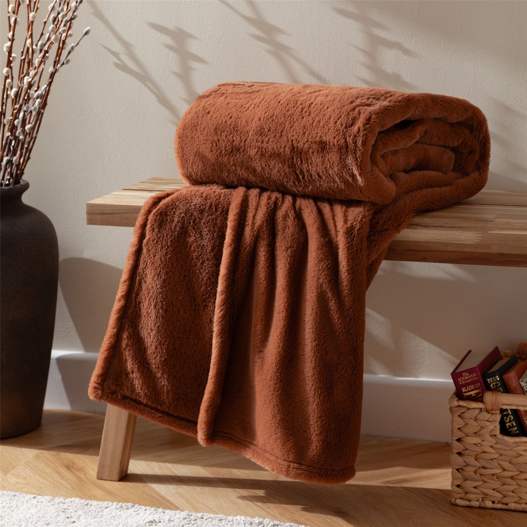 Furn Kallu Super Soft Cosy Faux Fur Throw