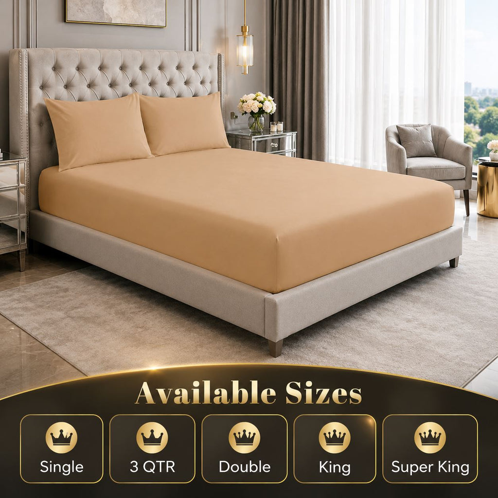 Night Zone Easy-care extra deep fitted sheets