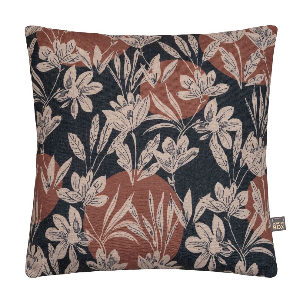 Scatter Box Sunset Palm Botanical Print Feather Filled Cushion