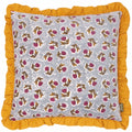 Paoletti Kemble Floral Ruffled Frill Edge Cushion Cover