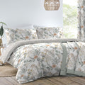 Dreams & Drapes Maisie Floral Print Reversible Easy Care Duvet Cover Set