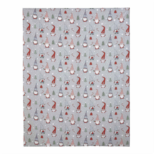 Catherine Lansfield Christmas Festive Gnomes 100% Cotton Tablecloth