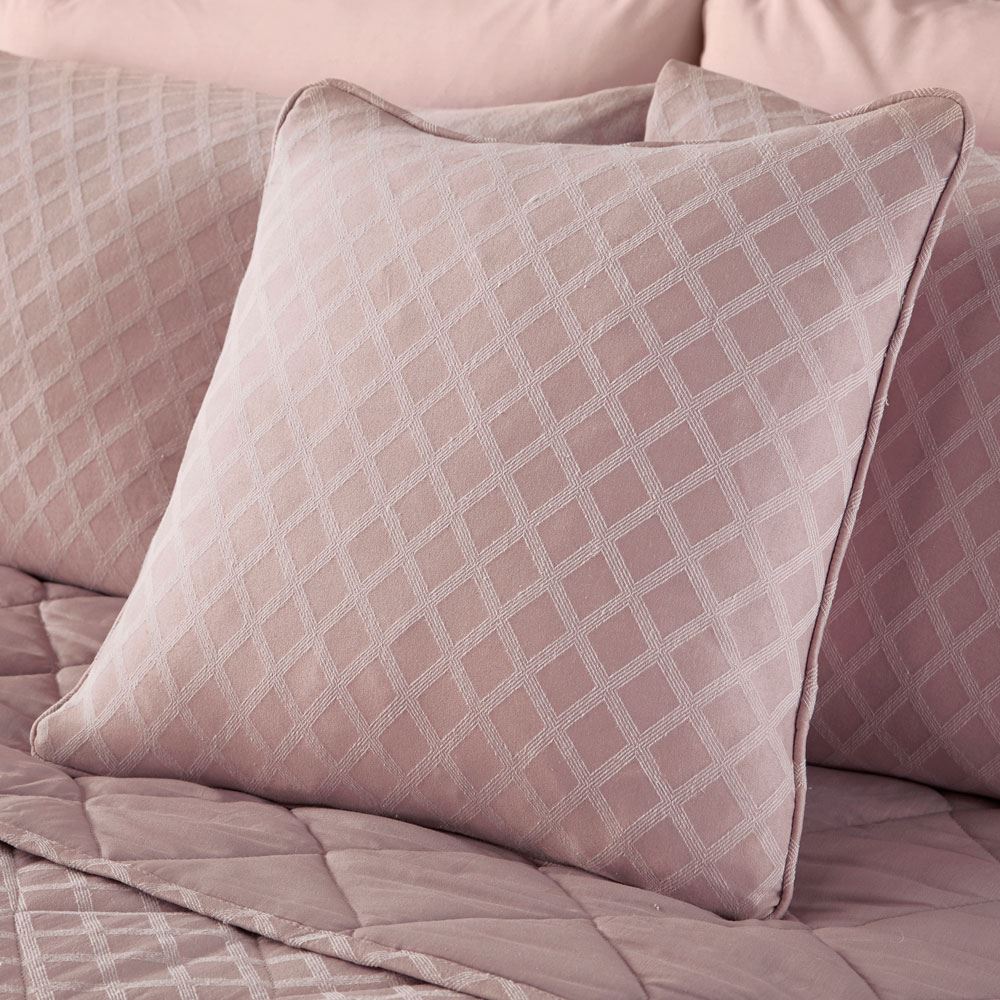 Dreams & Drapes Woven Croma Geometric Jacquard Filled Cushion