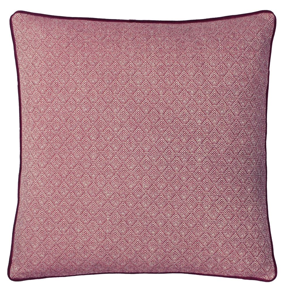 Paoletti Blenheim Geometric Woven Jacquard Piped Edge Cushion Cover